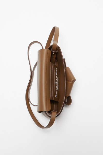 Acne Studios Musubi mini crossbody bag - Camel brown outlook