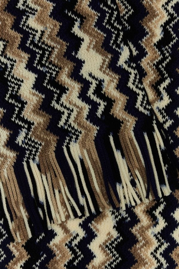 Missoni Man Embroidered Wool Scarf - 2