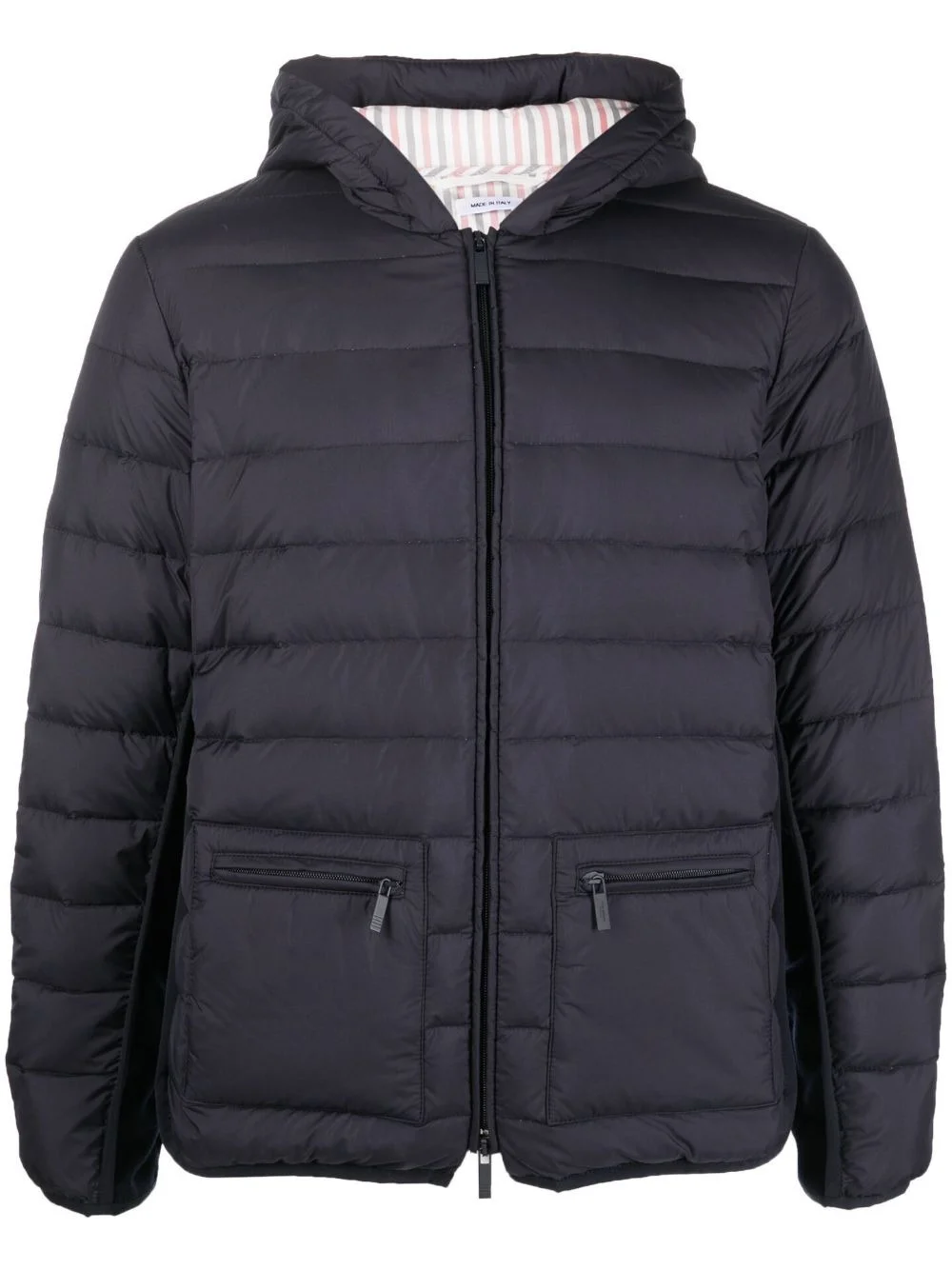 zip-front padded jacket - 1