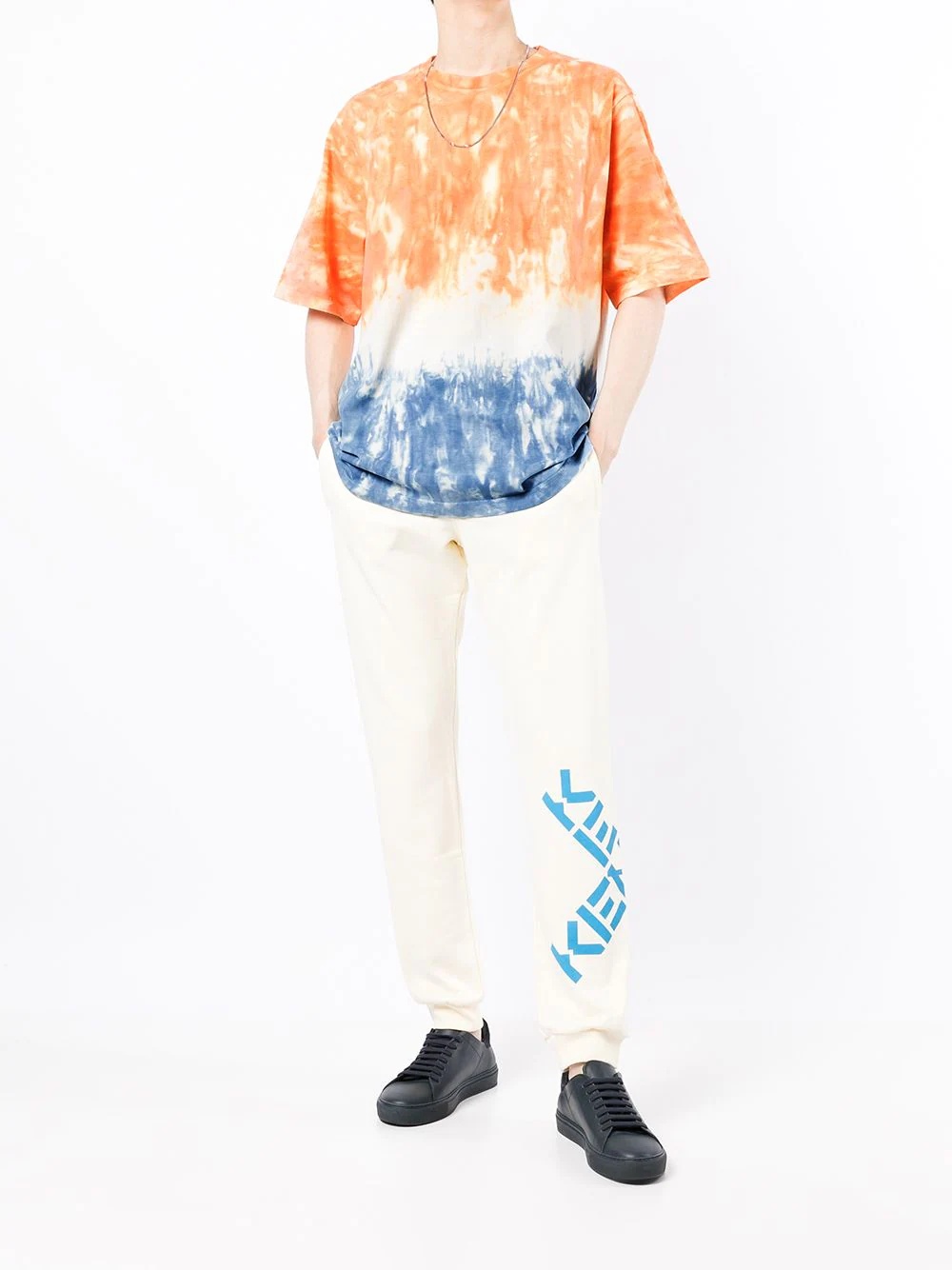 tie dye-print short-sleeved T-shirt - 2