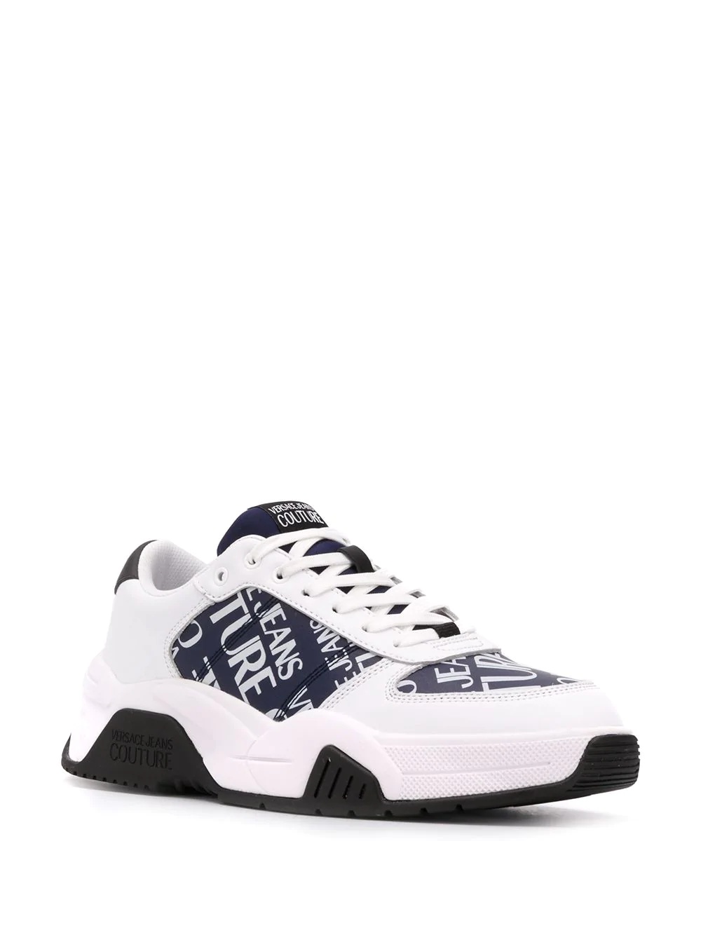 logo print low top sneakers - 2