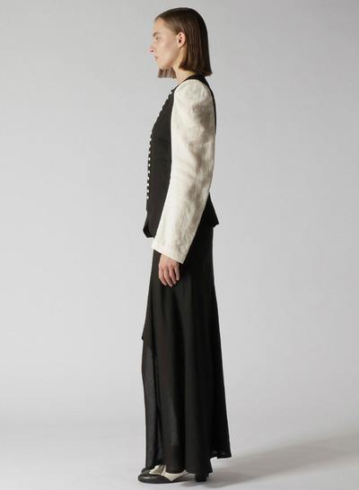 Yohji Yamamoto YOHJI YAMAMOTO Women Collarless Jacket outlook
