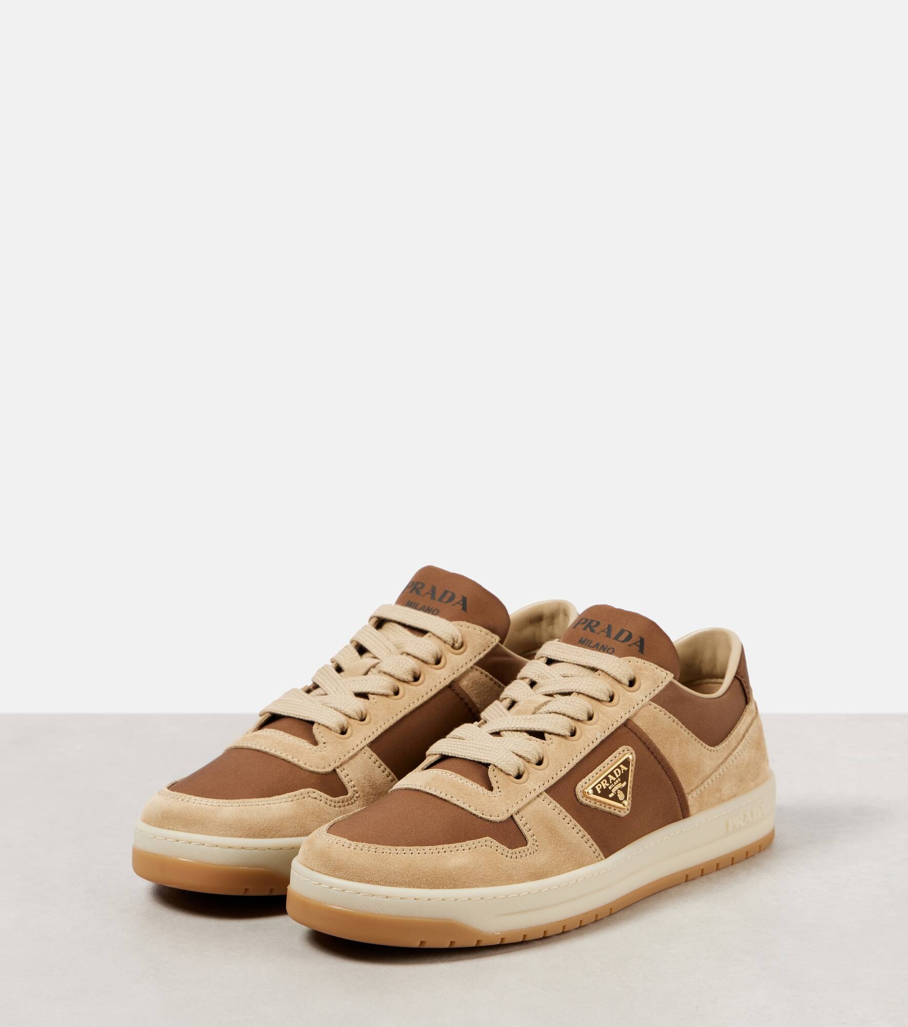 Downtown Re-Nylon and suede sneakers - 4