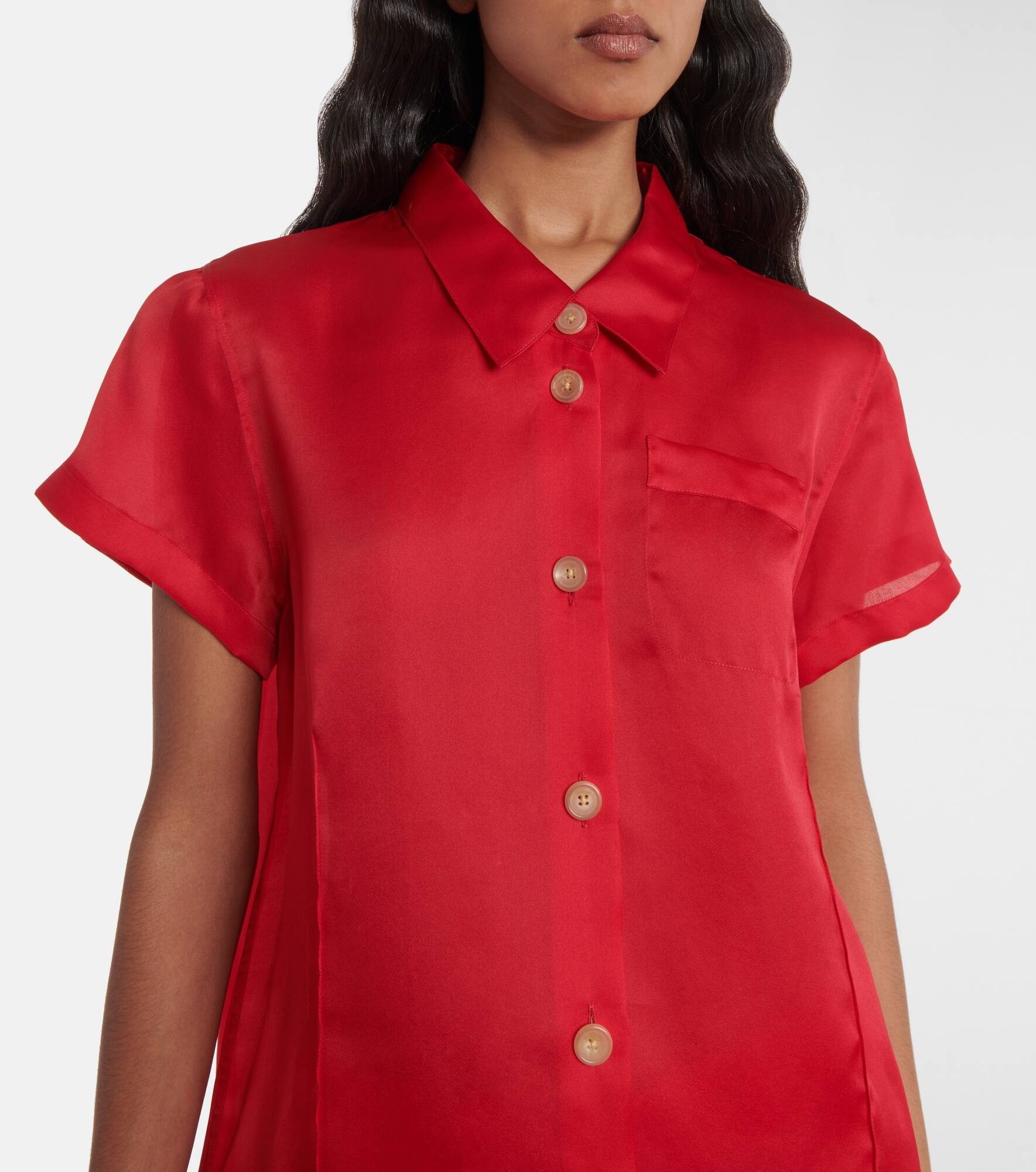 Keefe silk organza shirt - 4