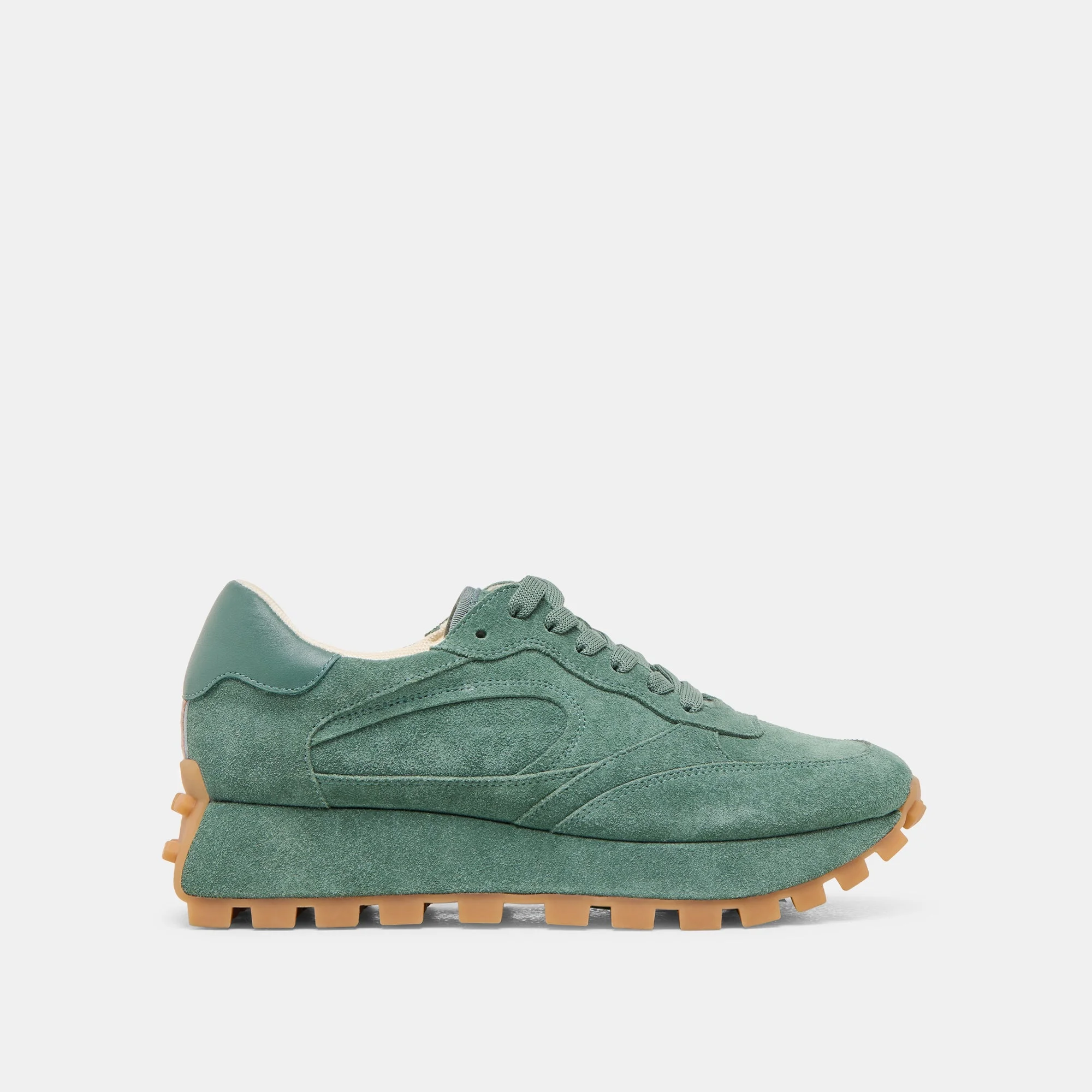 TRICIA SNEAKERS DK GREEN SUEDE - 1
