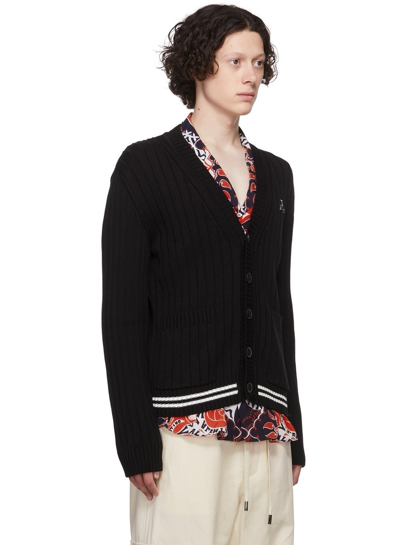 Black Cotton Cardigan 2