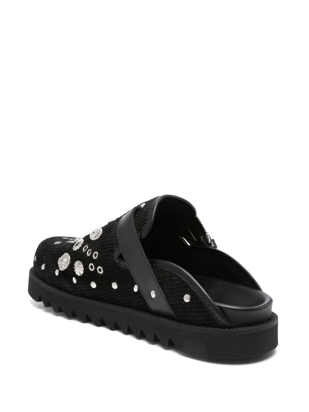 Eyelet Metal sabot loafers - 3