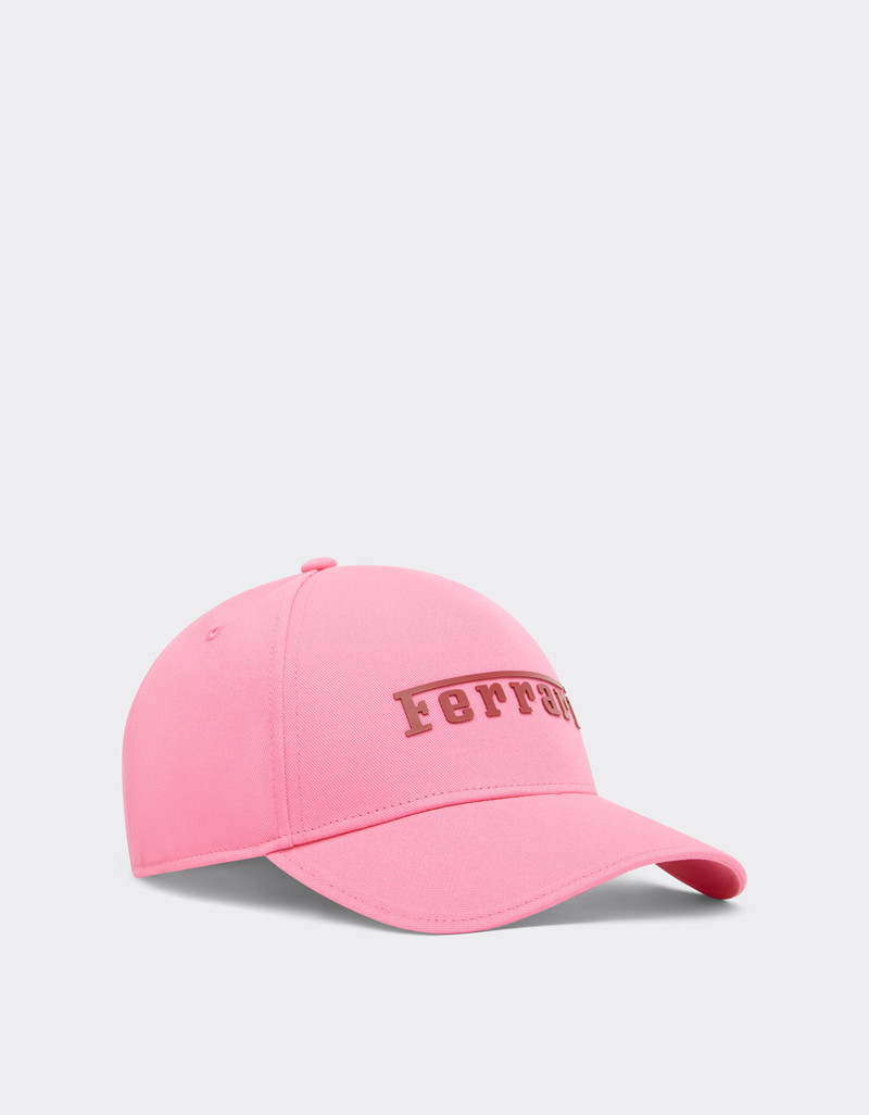 Ferrari Baseball cap with rubberized Ferrari logo outlook