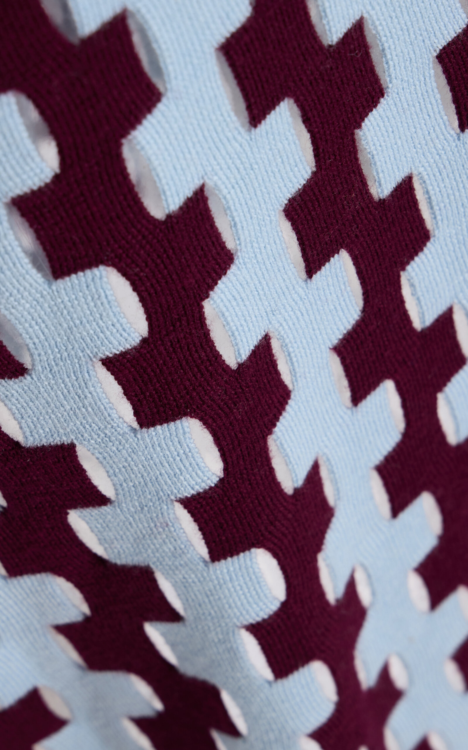 Exclusive Margerite Merino Wool Dress burgundy - 5
