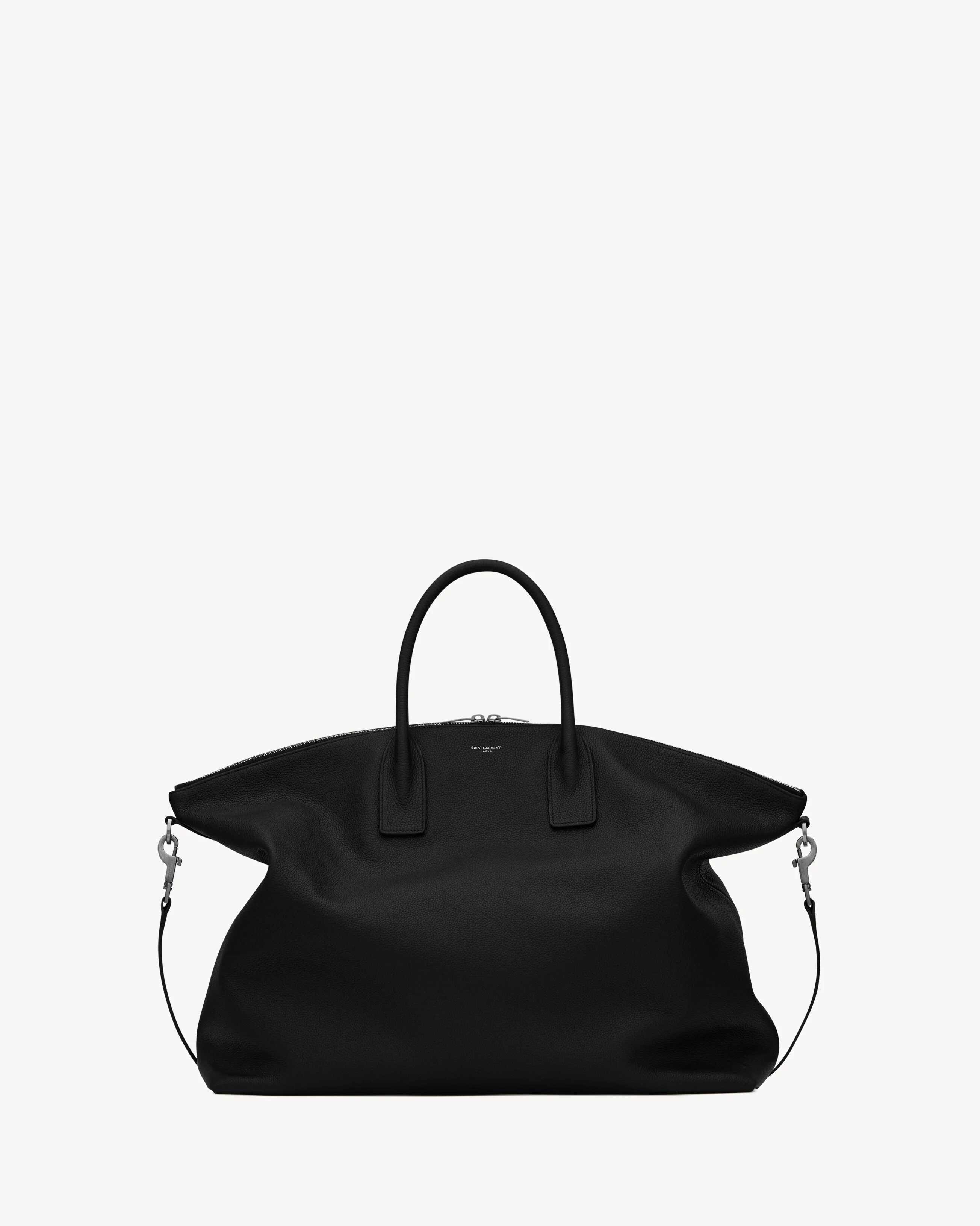 GIANT BOWLING BAG IN SOFT GRAINED LEATHER - 1