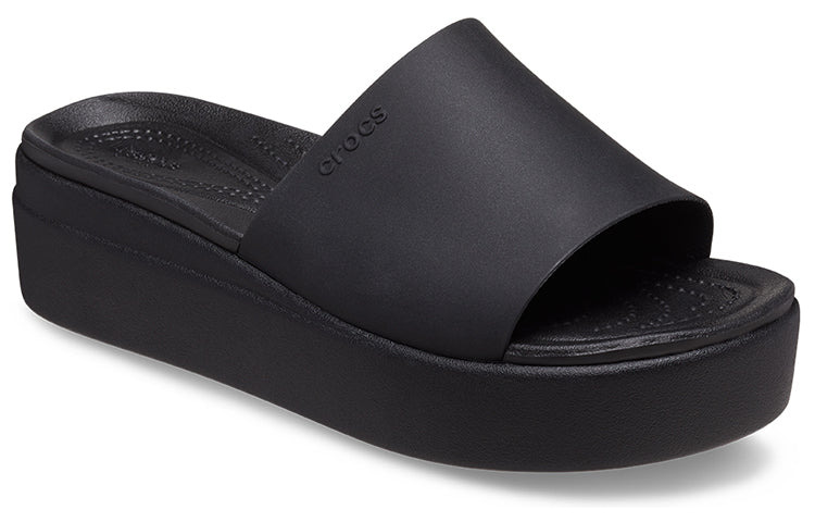 (WMNS) Crocs Brooklyn Slide 'Black' 208728-001 - 4
