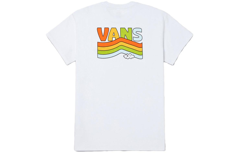Vans (WMNS) Vans Unicorn Lake Rainbow T-shirt 'White' VN000C0SWHT outlook