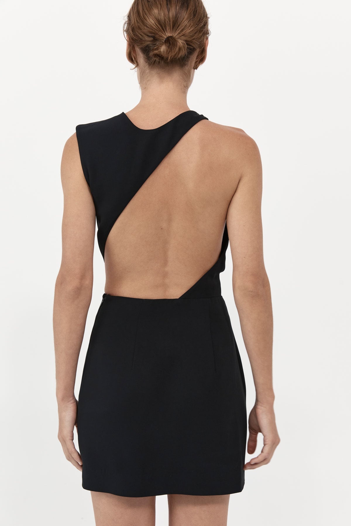 Deconstructed Mini Dress - Black - 2