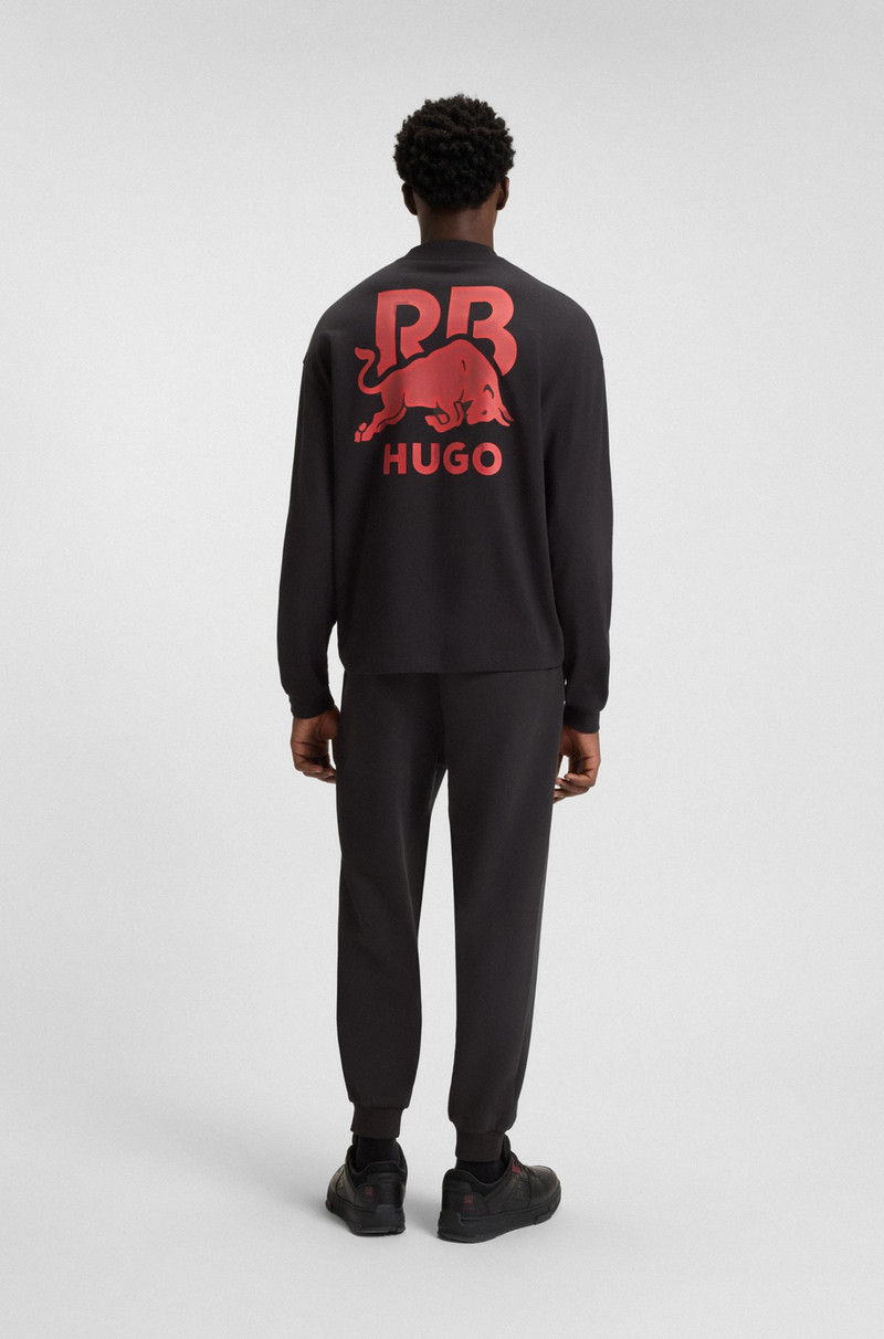 HUGO X RB COTTON T-SHIRT WITH BULL GRAPHICS 5