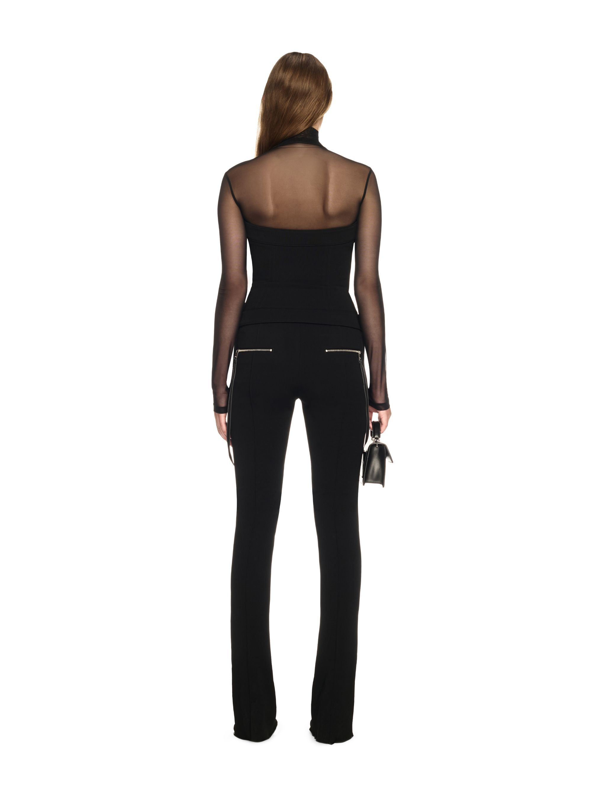Black Jersey Corset Top - 4