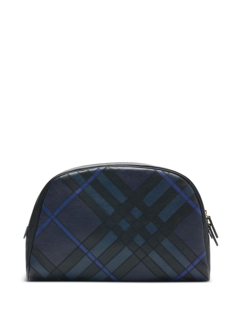 Burberry check-pattern wash bag outlook