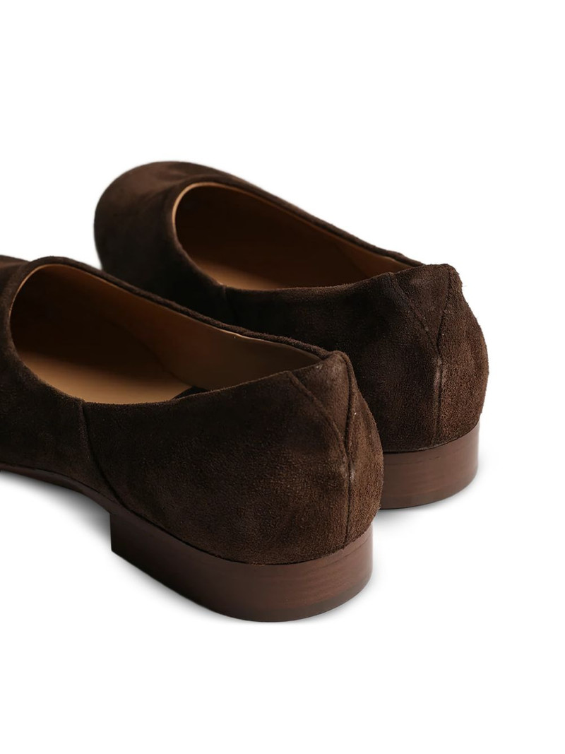 Smokedbone suede slip-on slippers 6