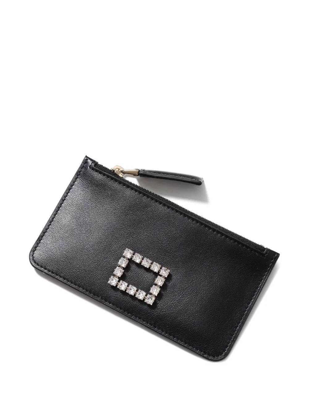 rhinestone-embellished wallet - 1