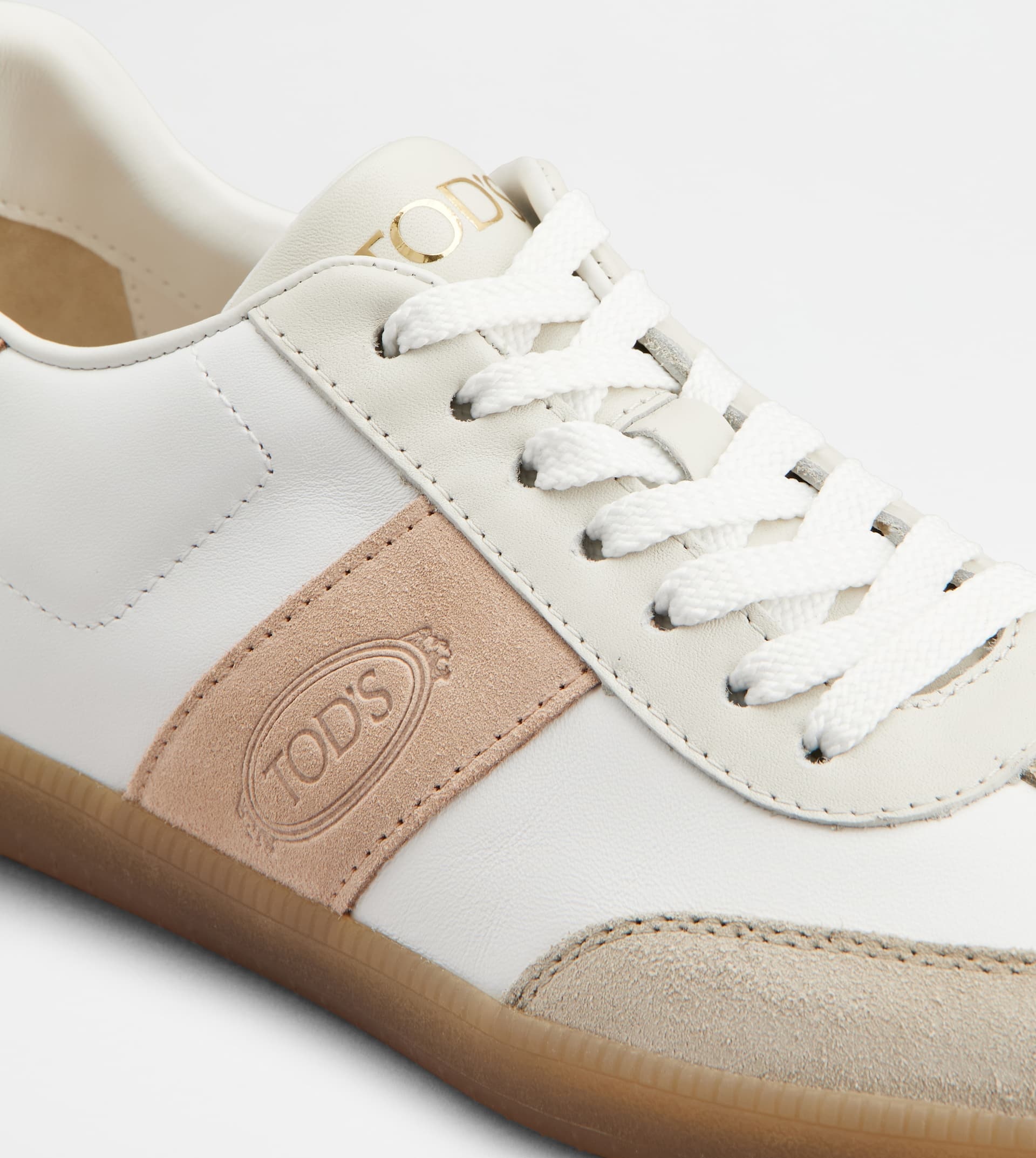 TOD'S TABS SNEAKERS IN SMOOTH LEATHER AND SUEDE - 5