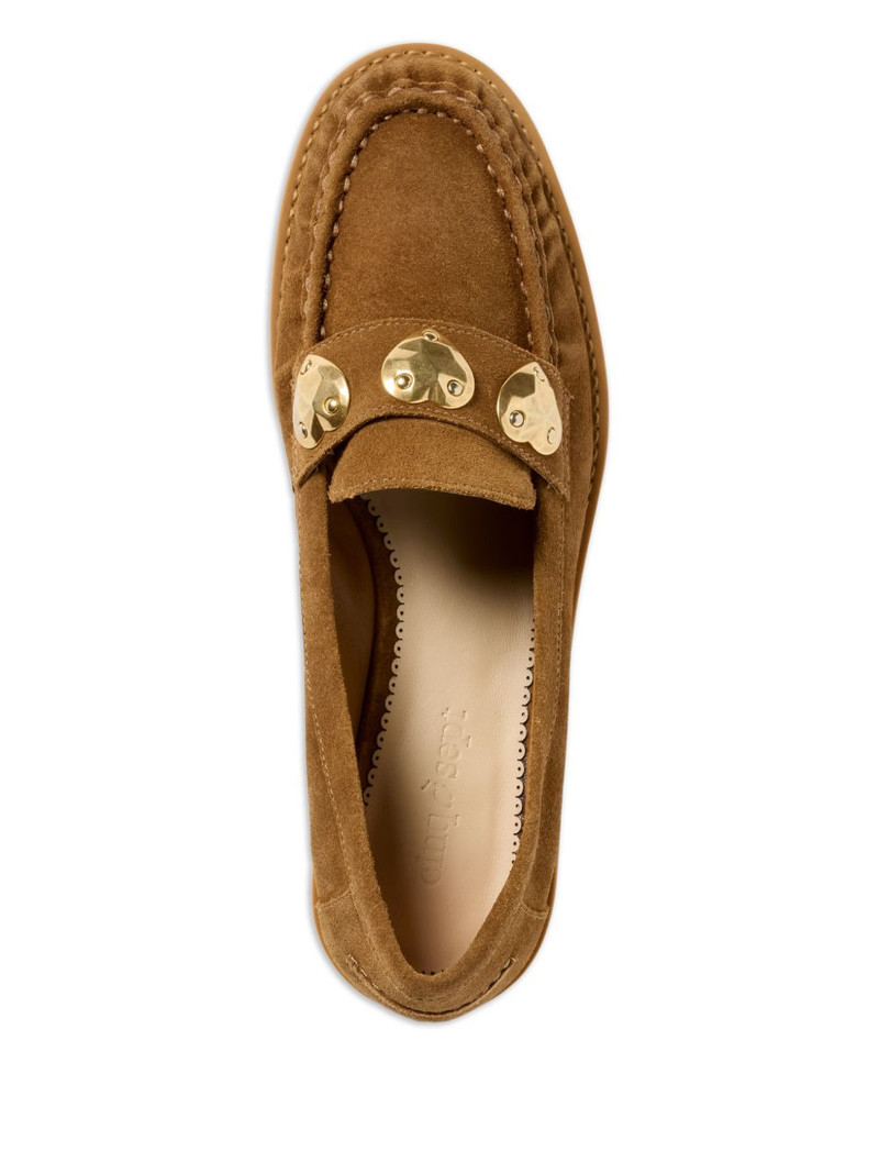 Gretta hearts suede loafers 3