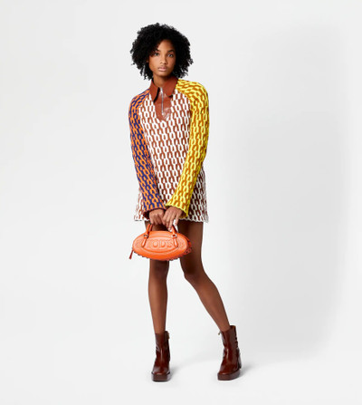 Tod's KNIT DRESS - BROWN, WHITE, YELLOW outlook
