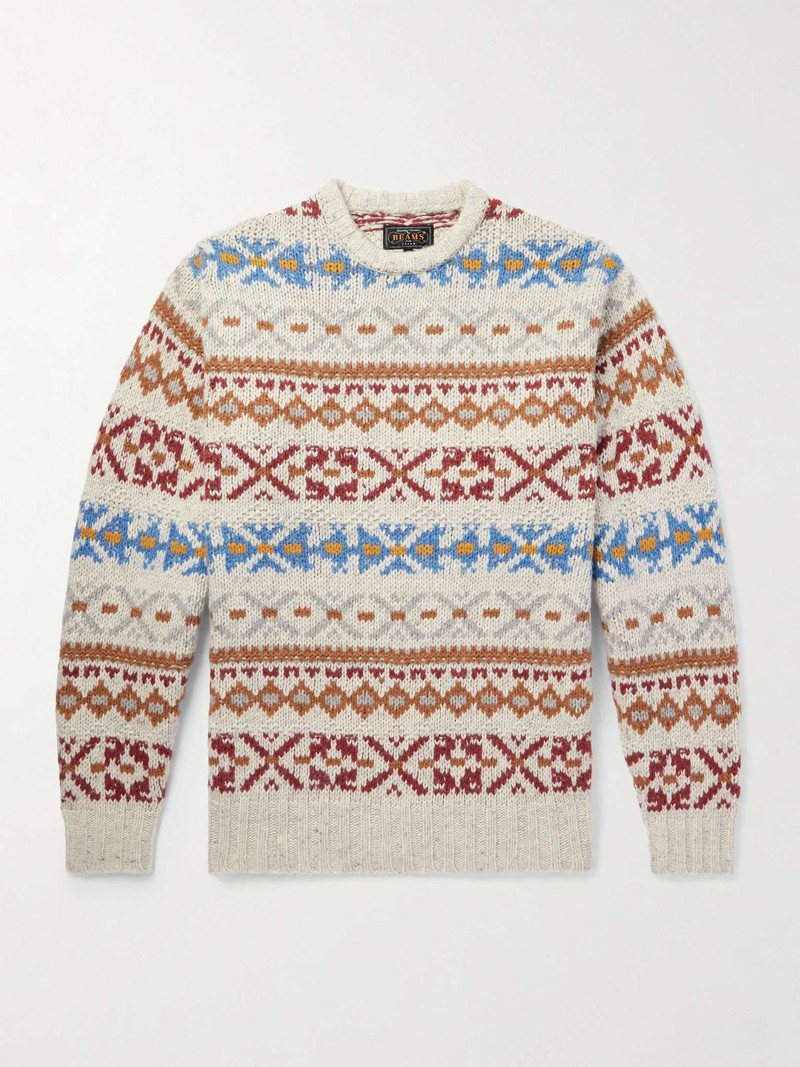 Fair Isle Jacquard-Knit Wool-Blend Sweater - 1