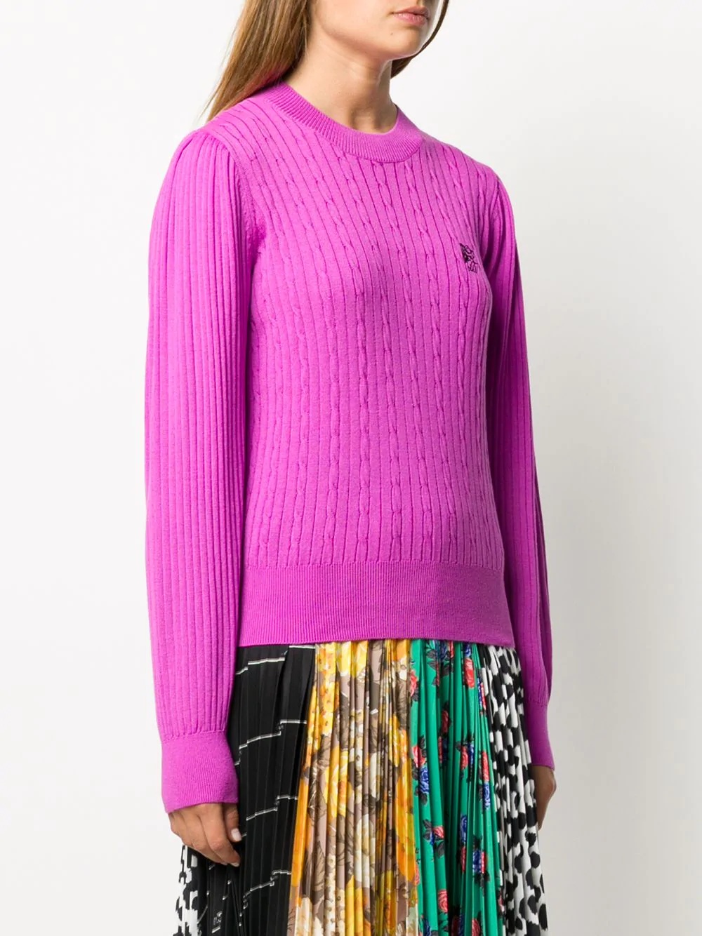 cable knit jumper - 3