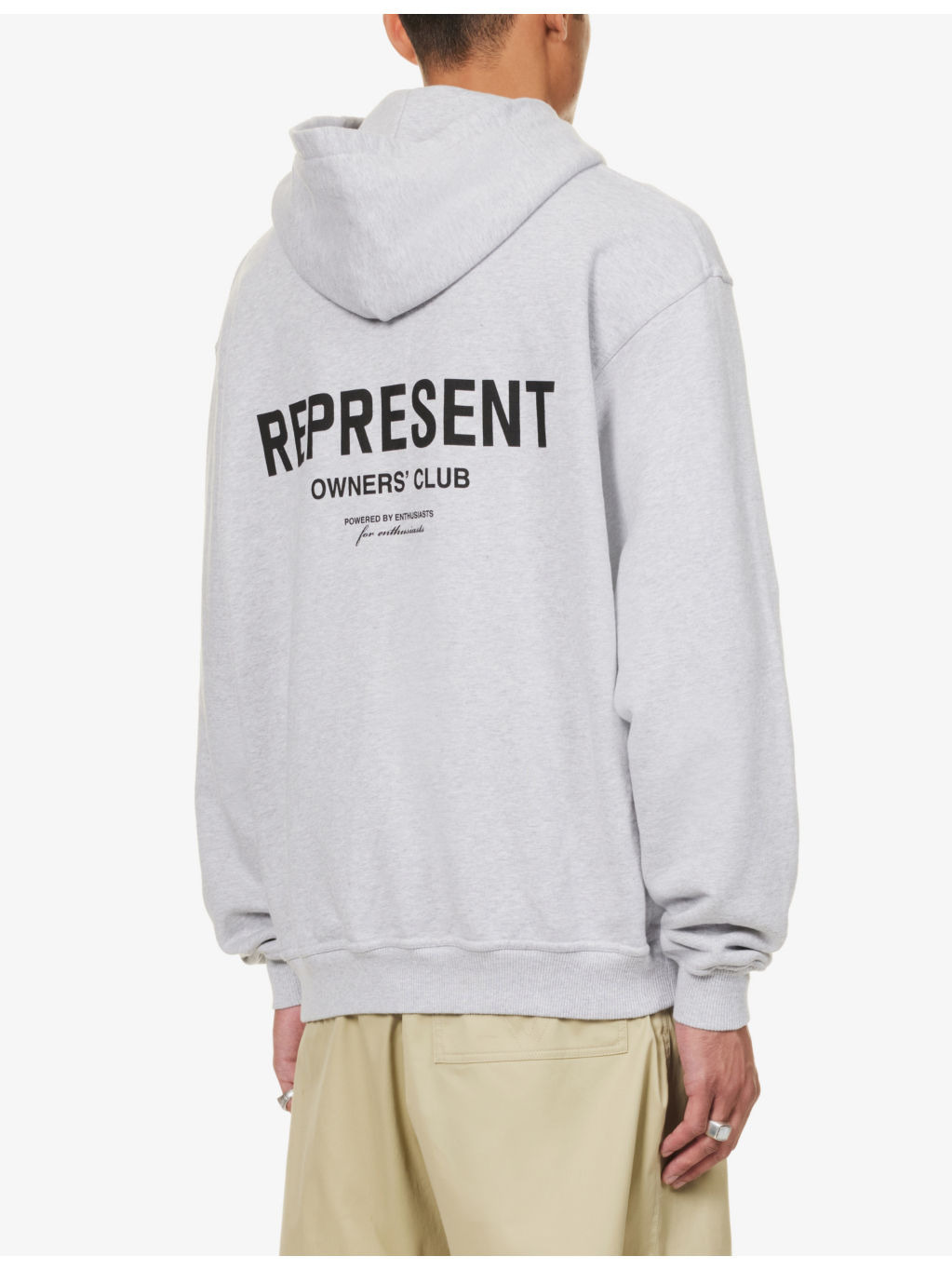 Owners' Club graphic-print relaxed-fit cotton-jersey hoody - 4