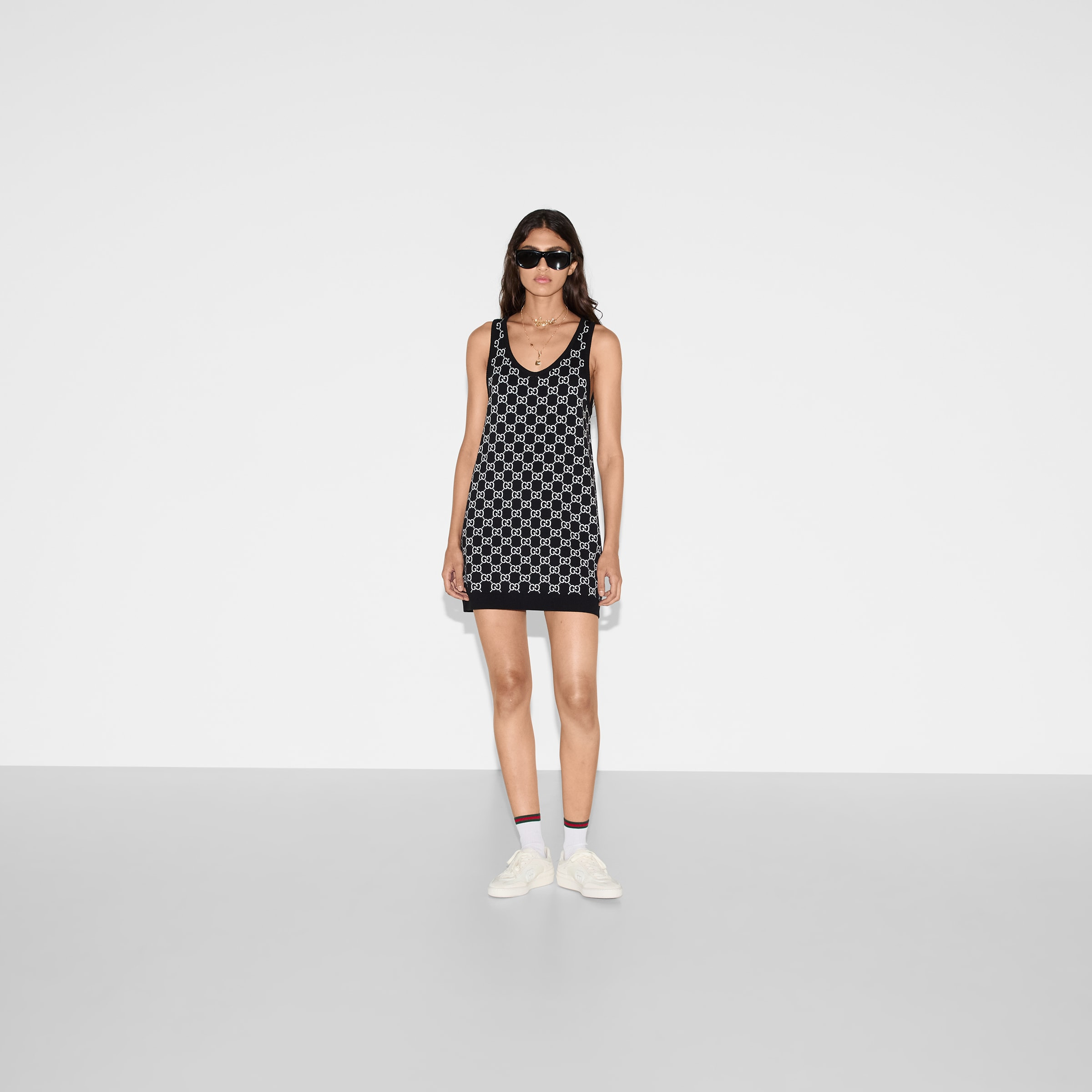 GG wool jacquard mini dress - 2