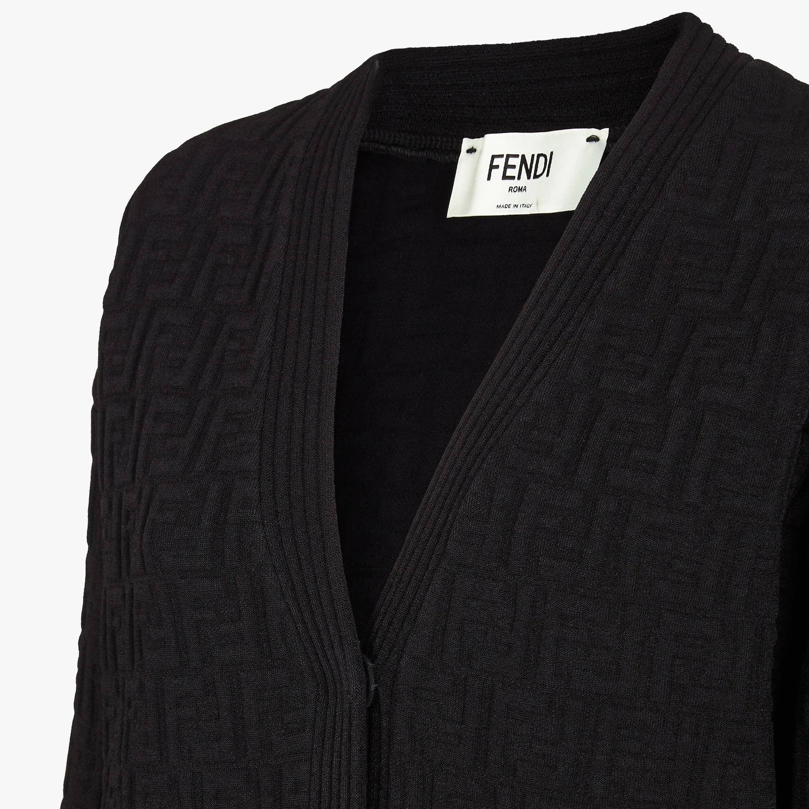 Black viscose cardigan - 3