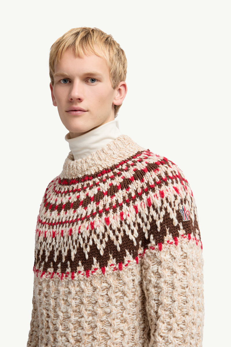Geometric Jacquard Wool Sweater 4