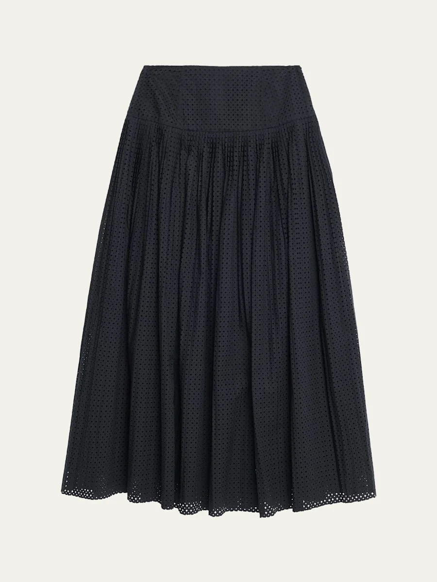 Nalla A-Line Cotton Midi Skirt - 1