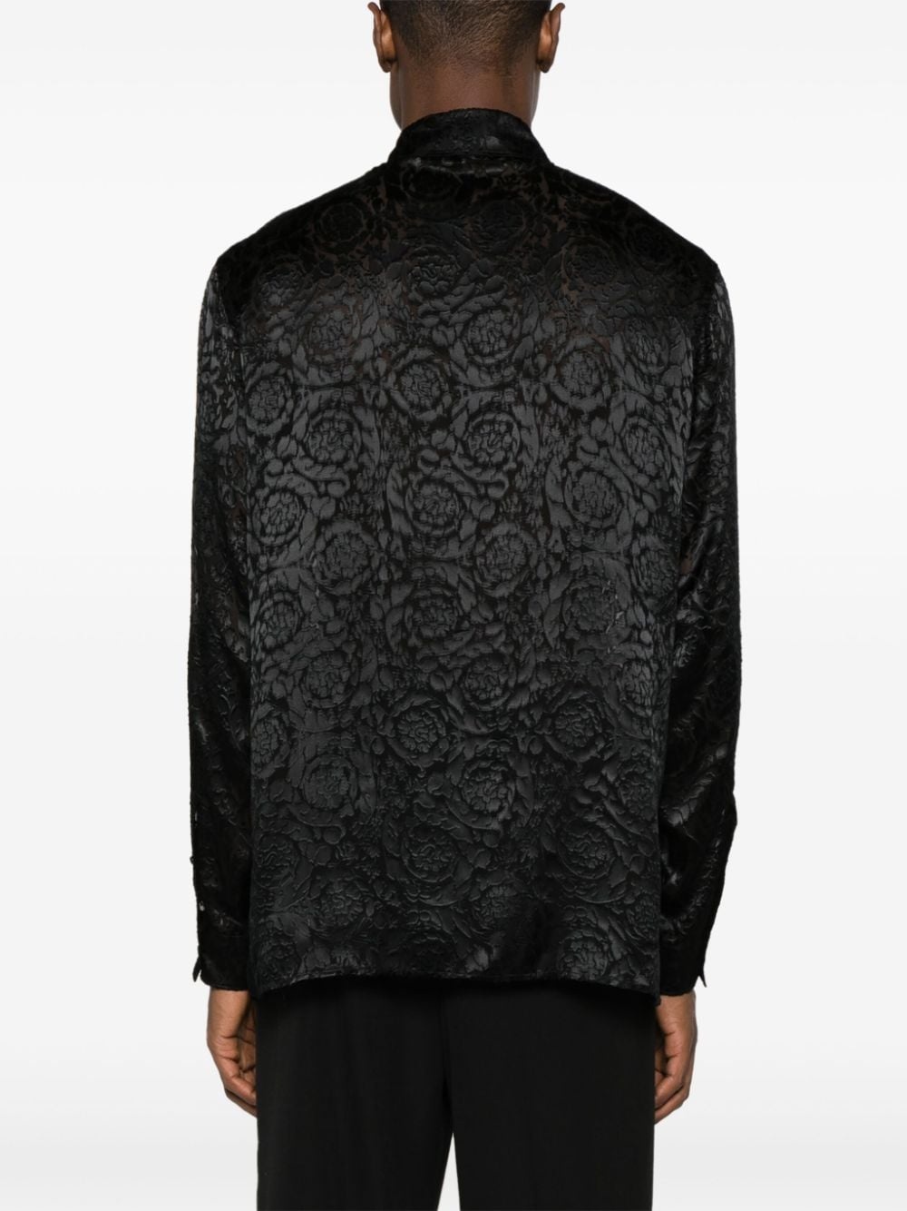 lace long-sleeve shirt - 4