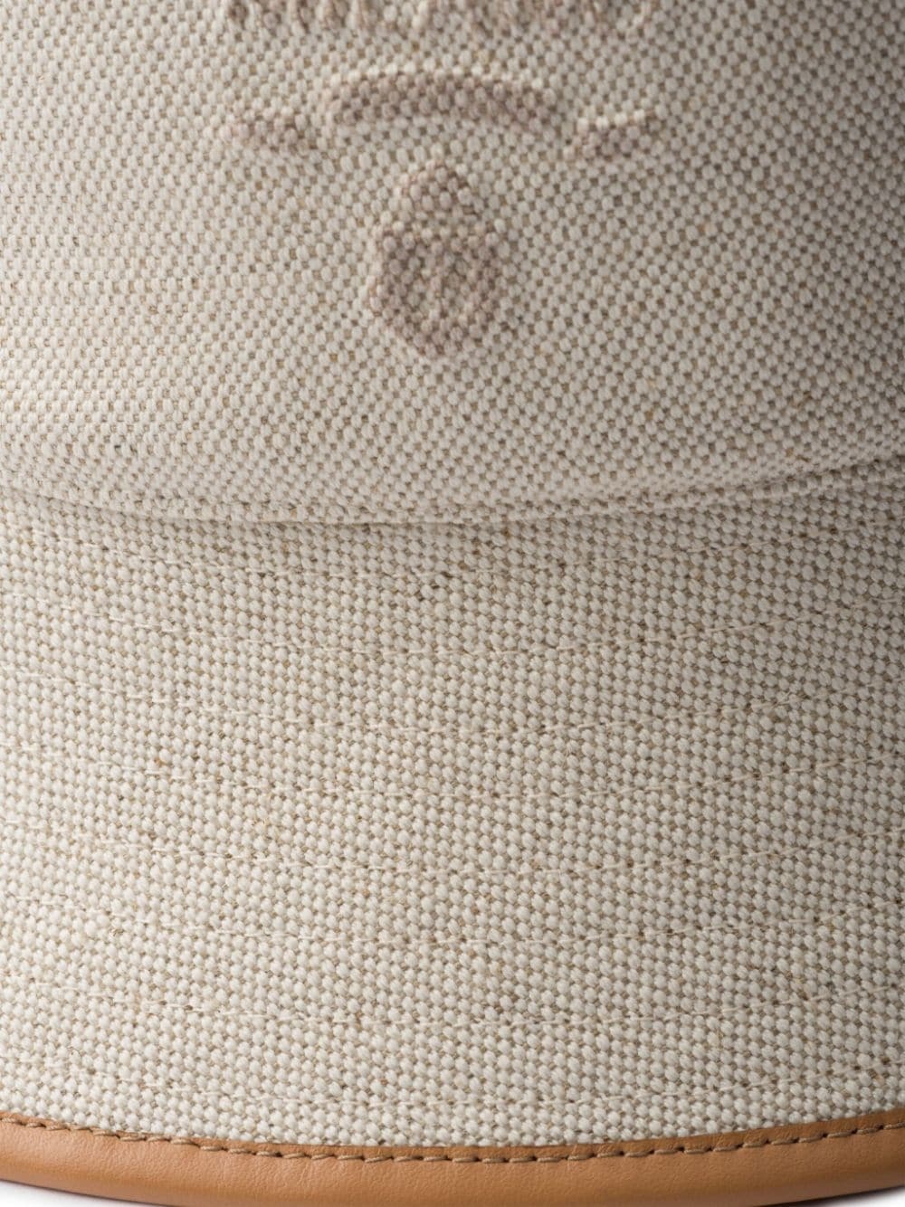 logo-embroidered canvas bucket hat - 2