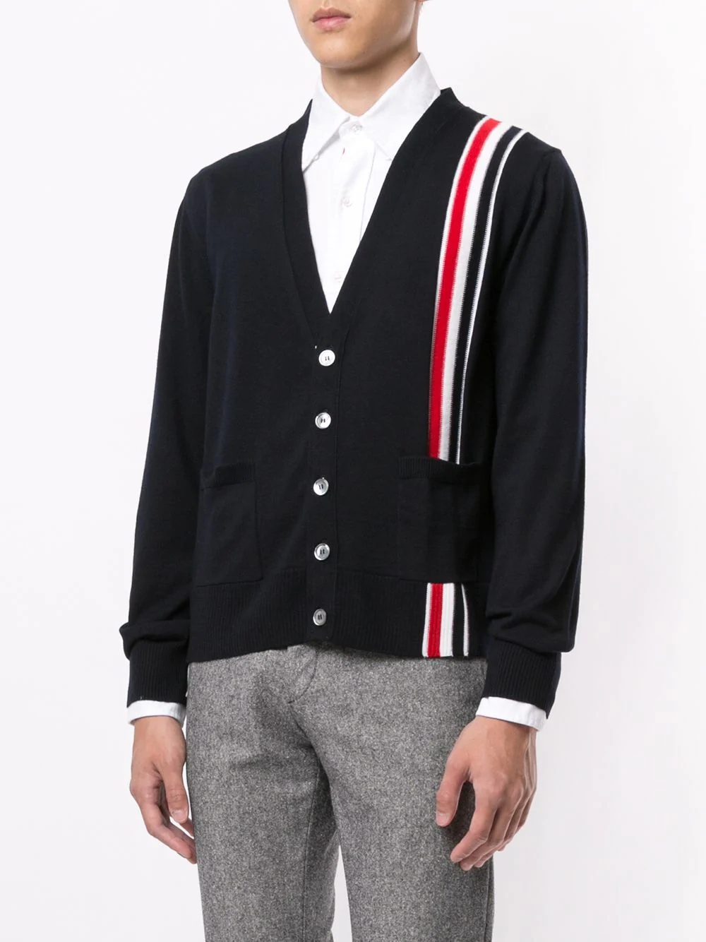 RWB stripe cardigan - 3