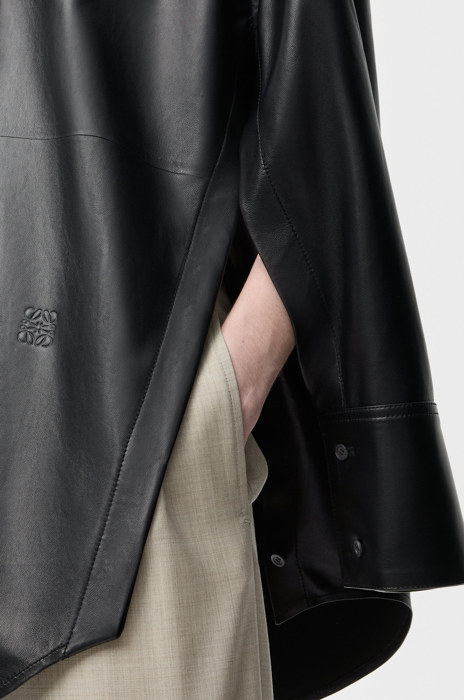 Shirt in nappa lambskin - 5