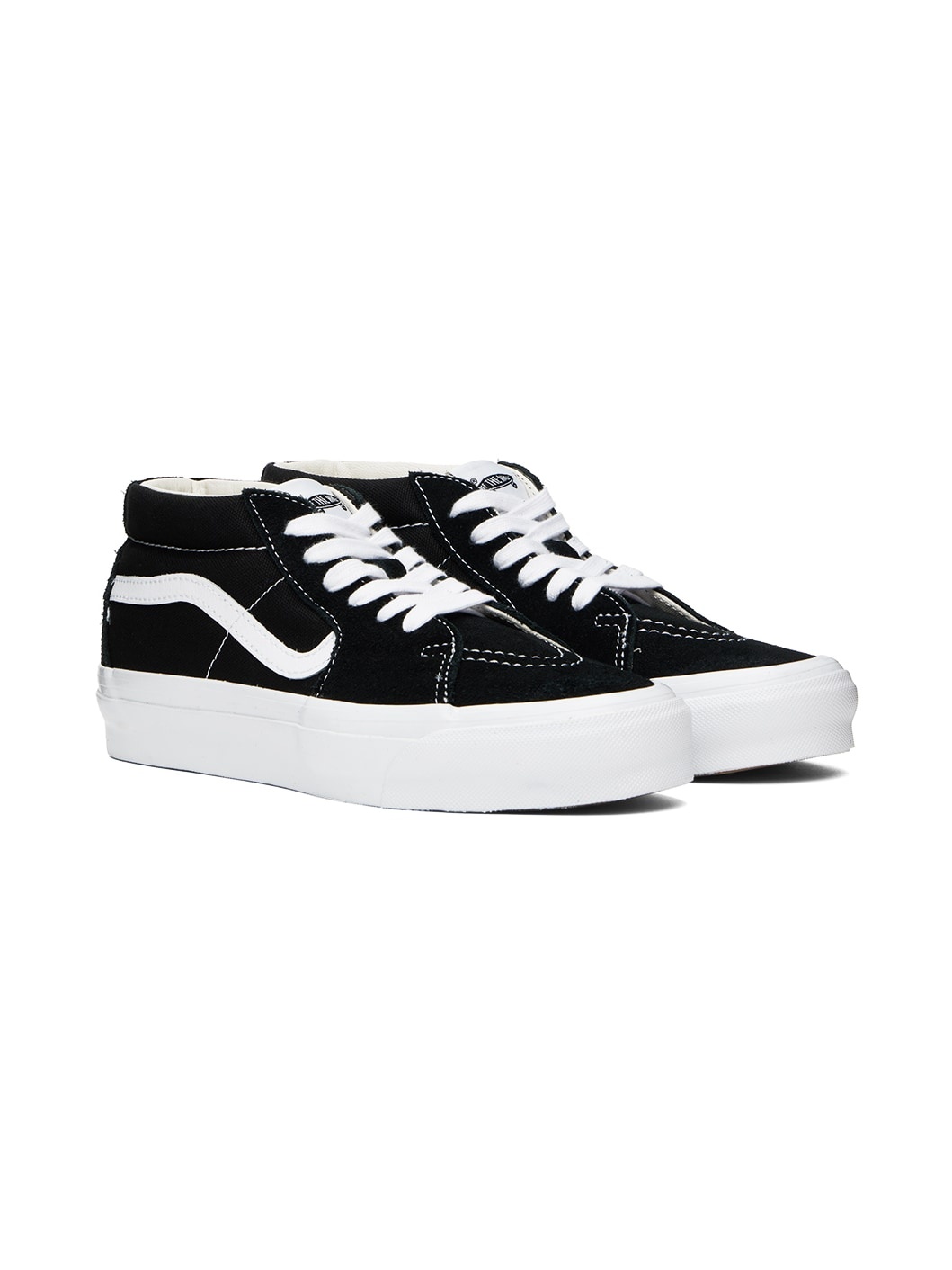 Black & White Sk8-Mid 83 Sneakers - 4
