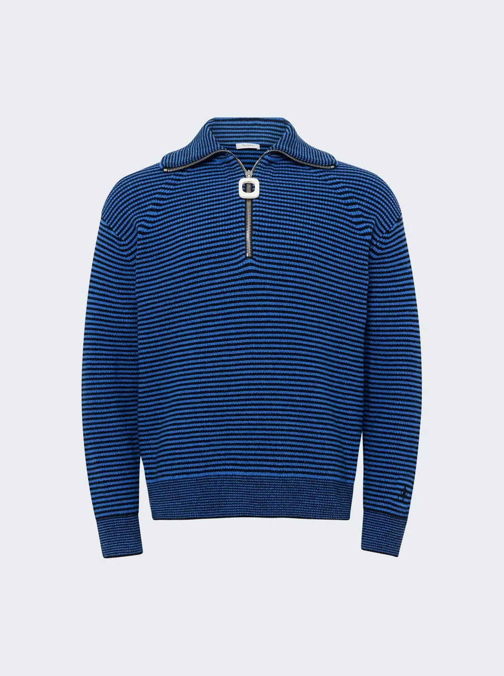 Half Zip Jumper Blue And Black - 1