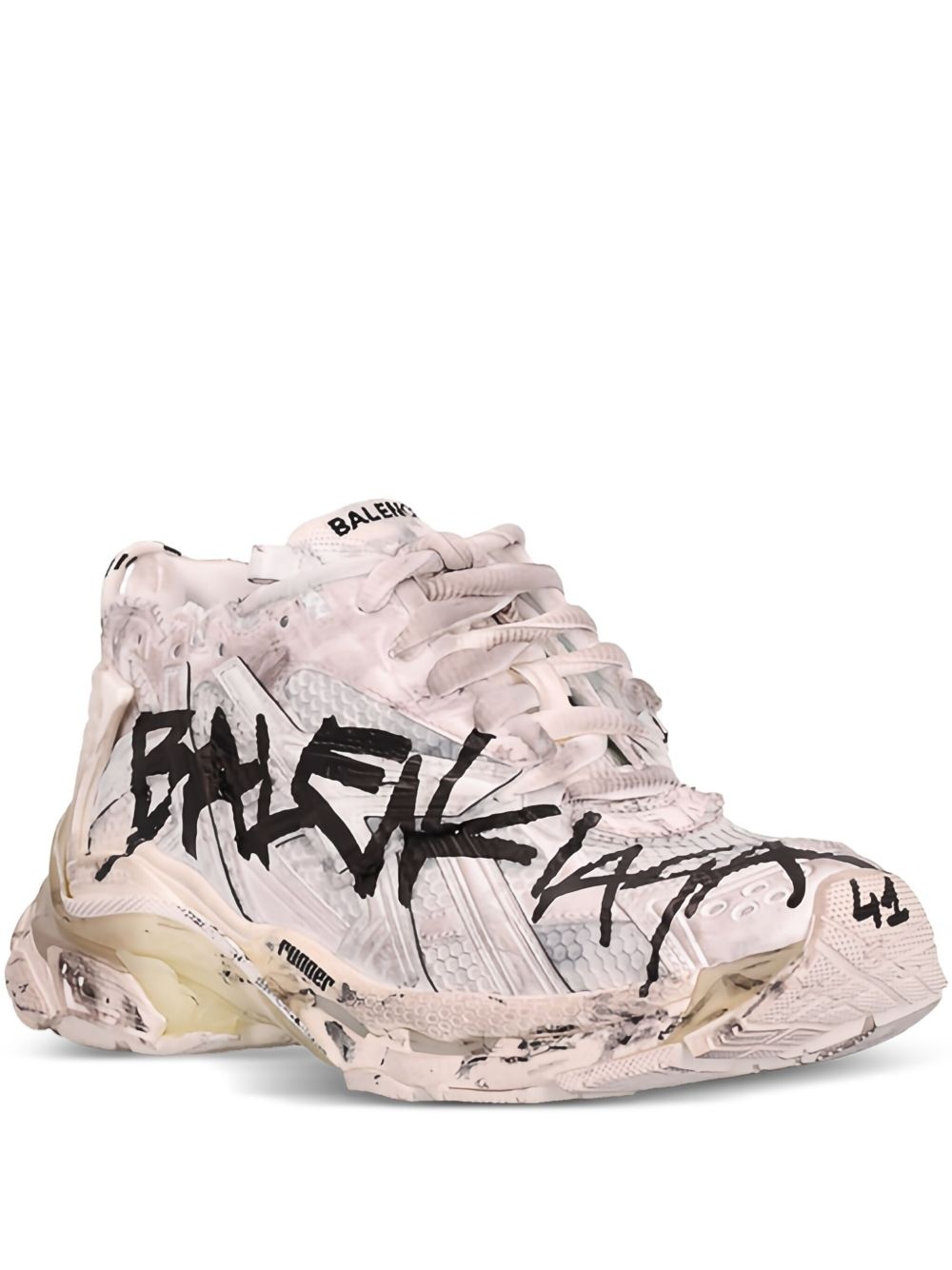 graffiti-print sneakers - 1
