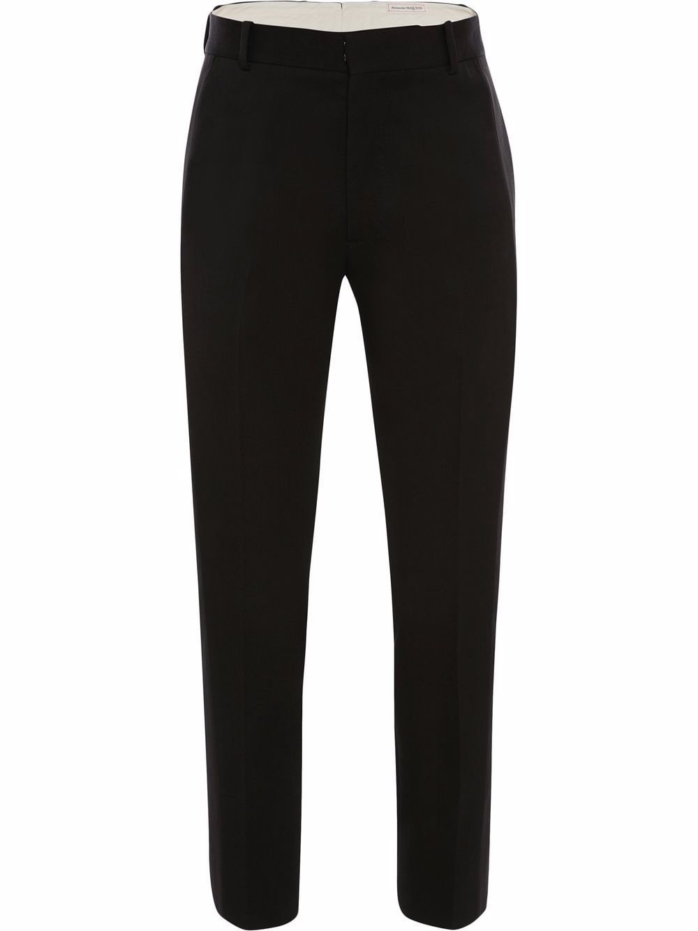 mid-rise straight leg trousers - 1