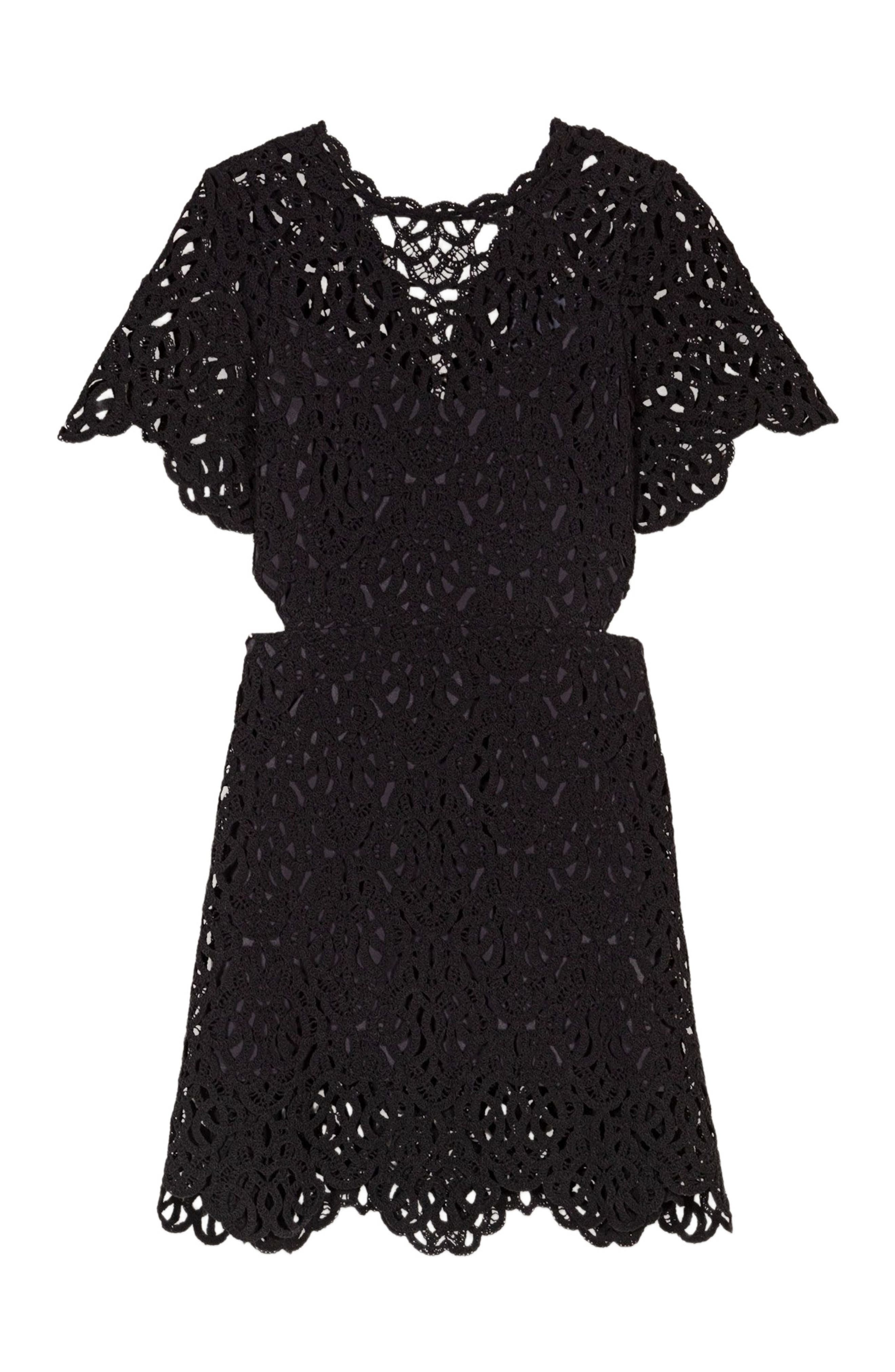 maje Short crochet dress in Black at Nordstrom - 7