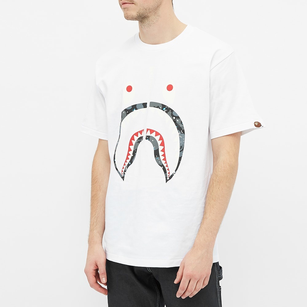 A Bathing Ape Space Camo Shark Tee - 4