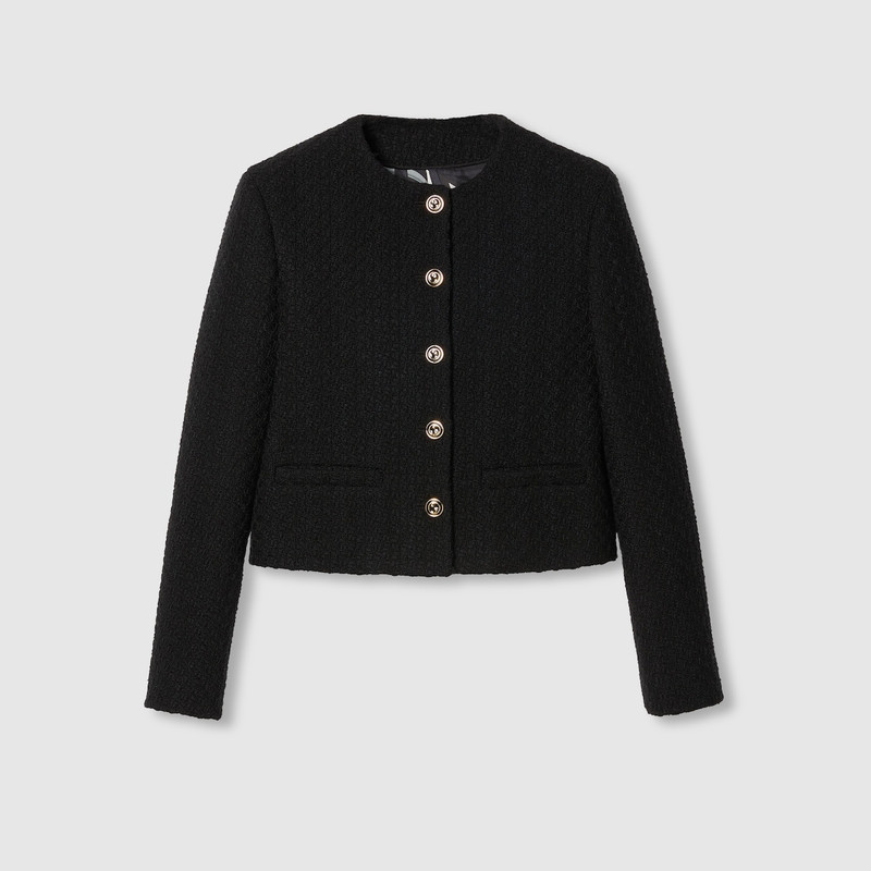 Tweed damier jacket 1