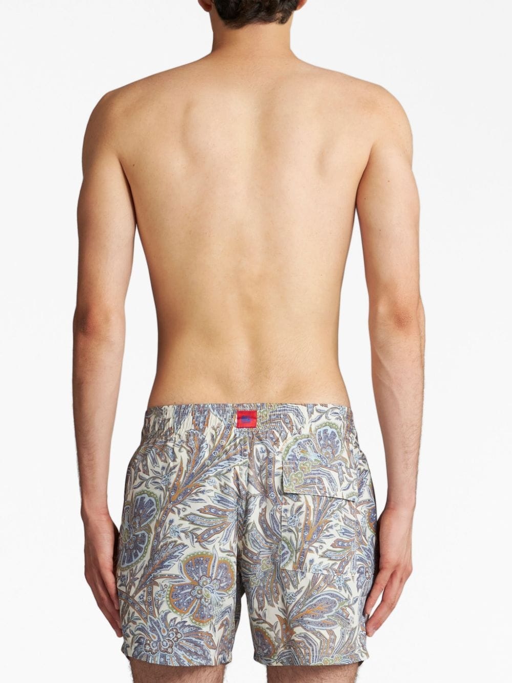 paisley foliage-print swim shorts - 3