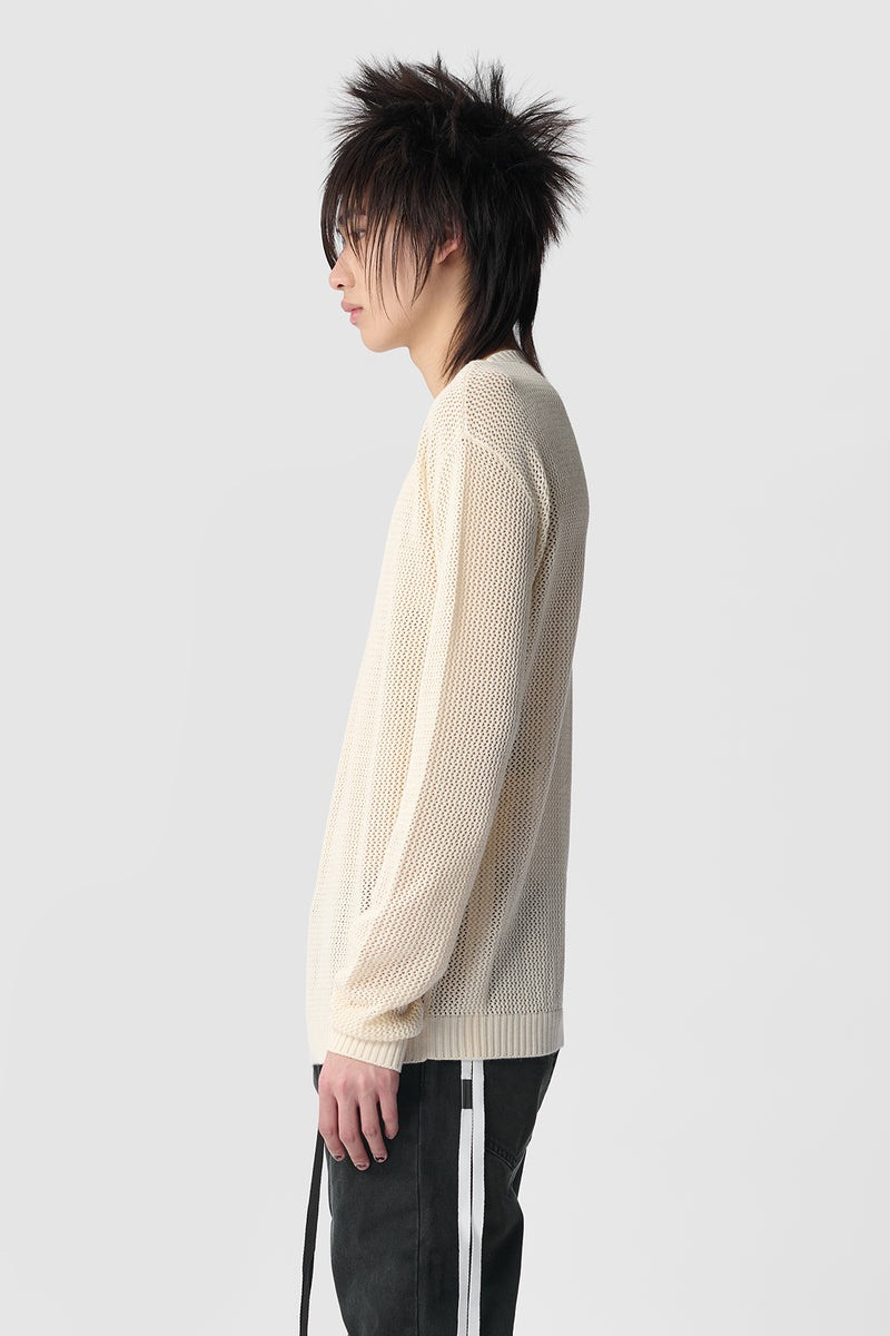 Ann Demeulemeester Manus Cotton Crochet Knit Sweater outlook