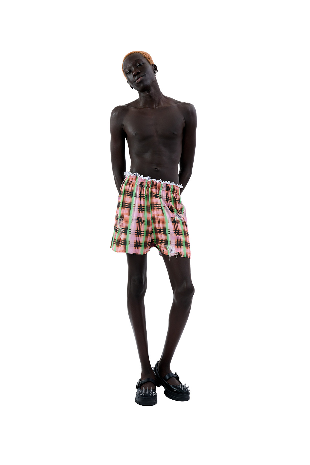 REGENERATIVE PLAID ODEON BOXER - 8