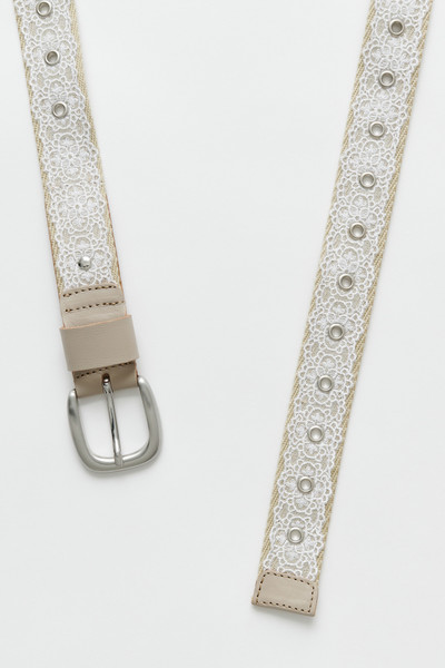 Our Legacy 3 cm Lace Belt Off White Lace outlook
