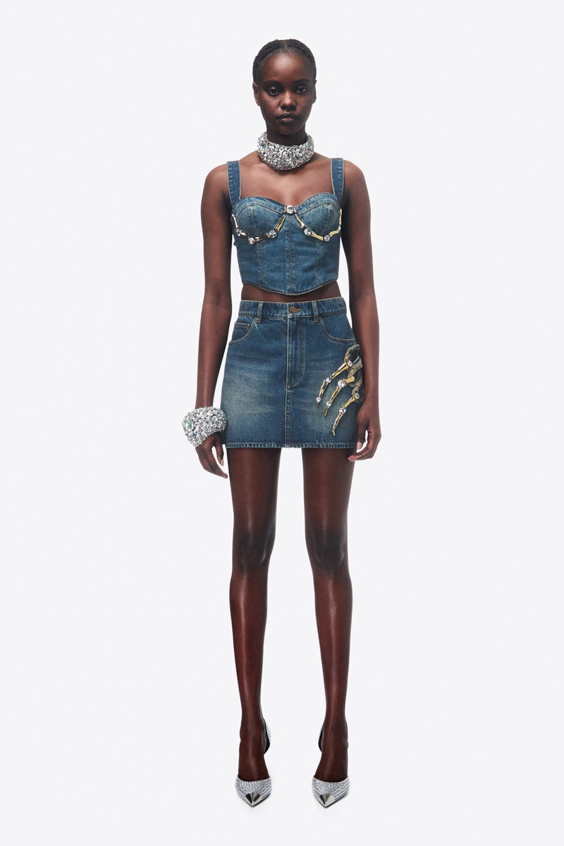 CLAW CUTOUT MINI SKIRT 5