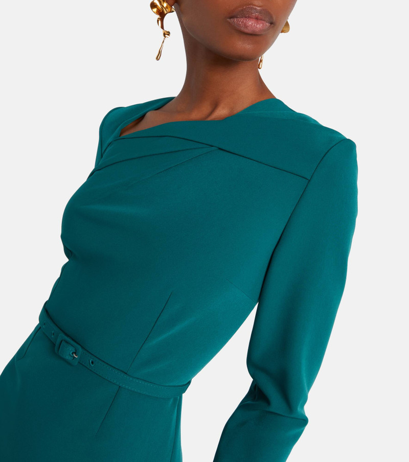 Belted crêpe midi dress 4