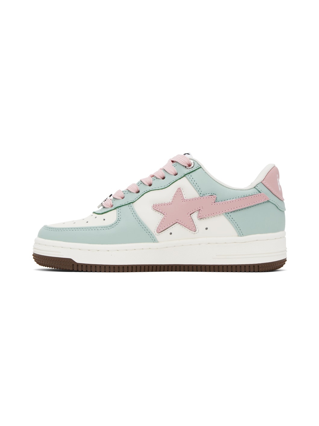 White & Blue Sta #4 Sneakers - 3